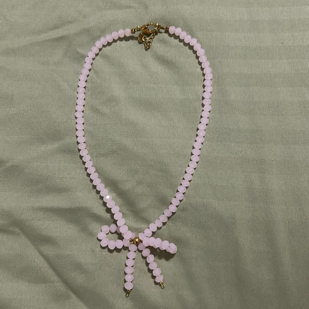 Pink Bow Coquette Necklace🎀